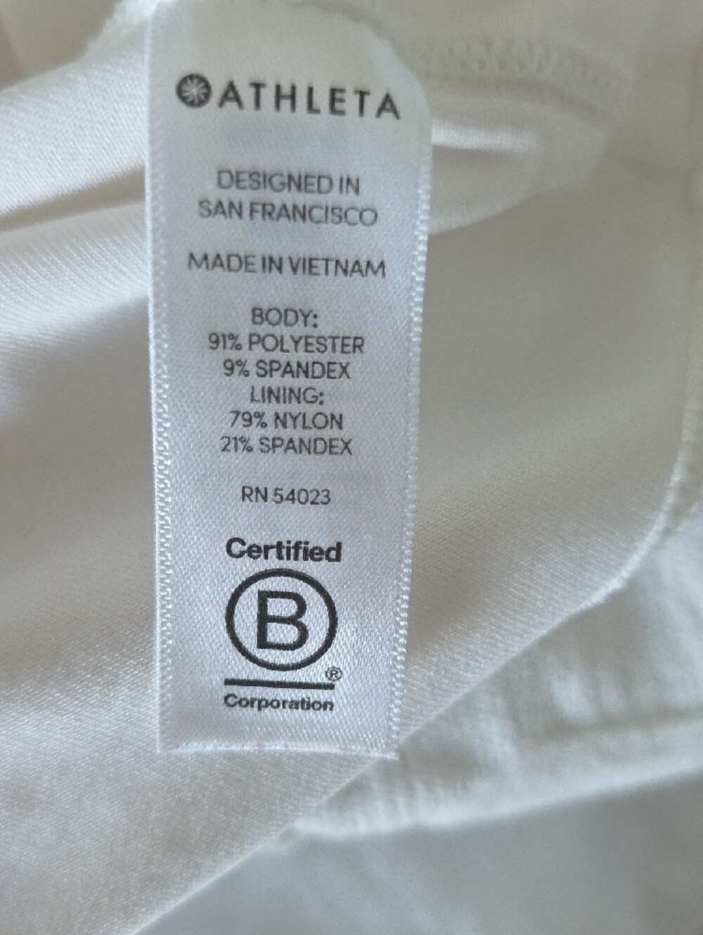 Athleta White Ruched Zip-Front Swim Tunic - Picture 5 of 5